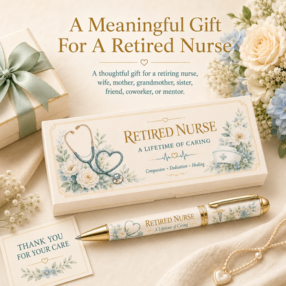 🩺 Retired Nurse A Lifetime Of Caring Pen