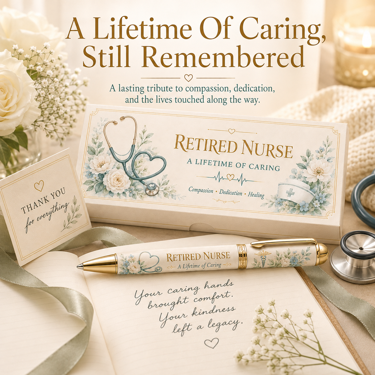 🩺 Retired Nurse A Lifetime Of Caring Pen