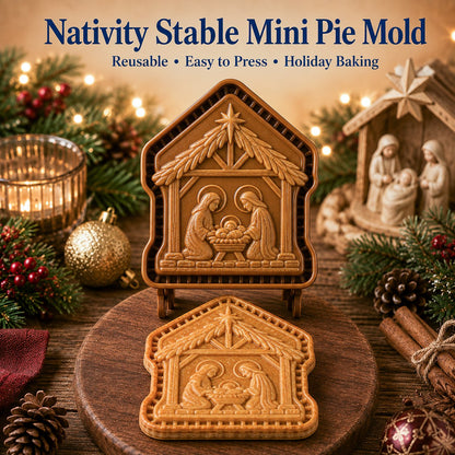 ✝️ Faith & Nativity Christmas Mini Pie Mold Collection