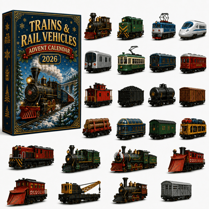 🎄 TRAINS & RAIL VEHICLES ADVENT CALENDAR 2026