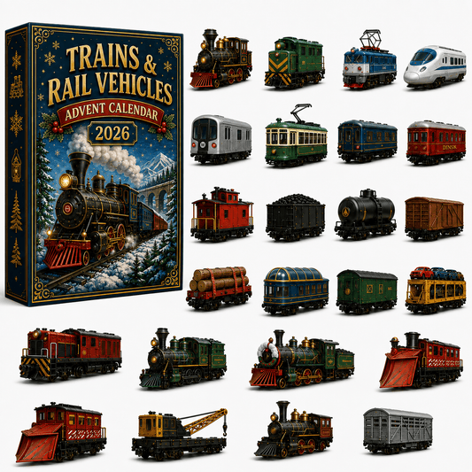 🎄 TRAINS & RAIL VEHICLES ADVENT CALENDAR 2026