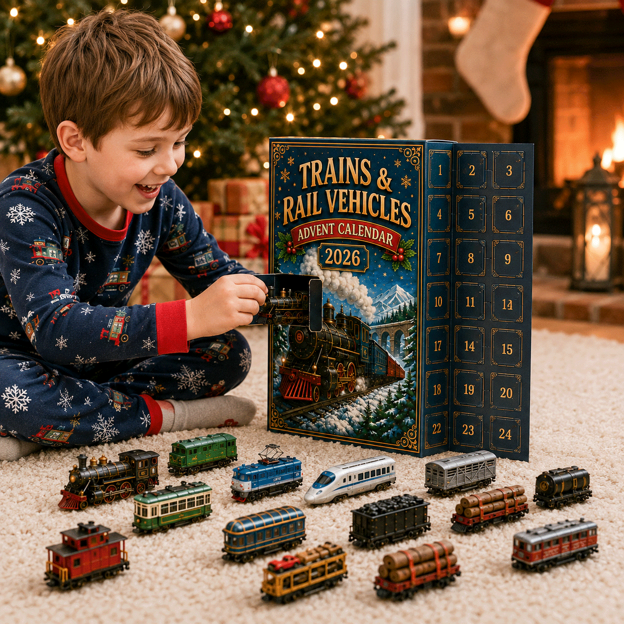🎄 TRAINS & RAIL VEHICLES ADVENT CALENDAR 2026