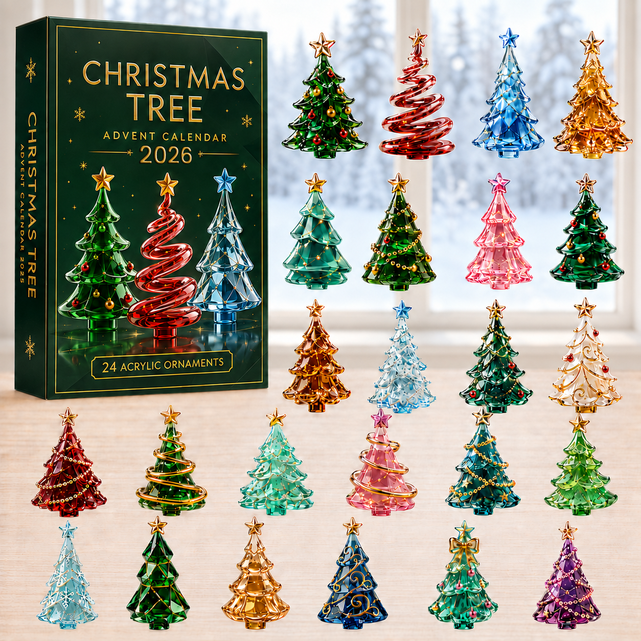 🎄 2026 Crystal Christmas Tree Advent Calendar