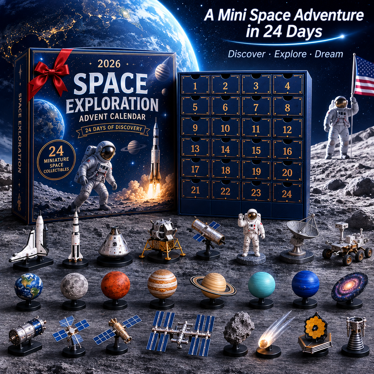 🌌 2026 Space Exploration Advent Calendar – 24 Days of Cosmic Discovery