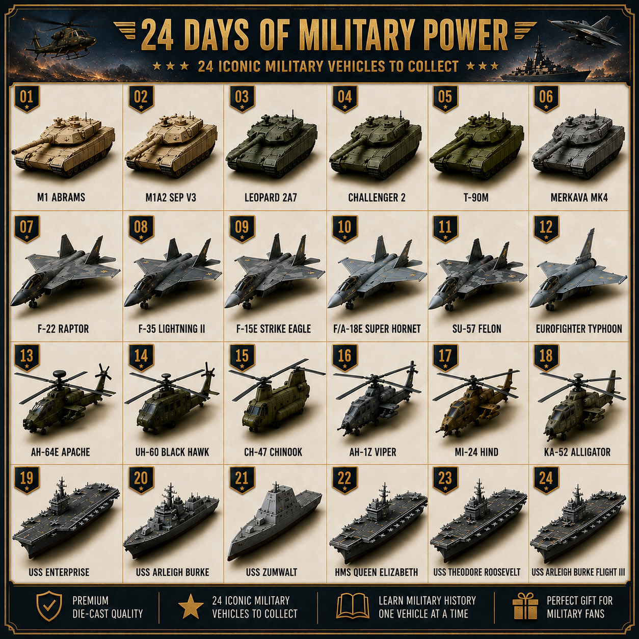 🎄 ✈️24 DAYS. 24 MILITARY SURPRISES.🪖