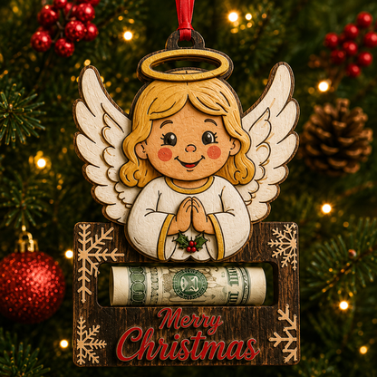 💵✨ Christmas Cash Gift Ornament