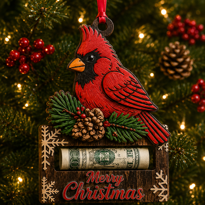 💵✨ Christmas Cash Gift Ornament