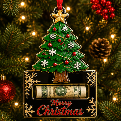 💵✨ Christmas Cash Gift Ornament