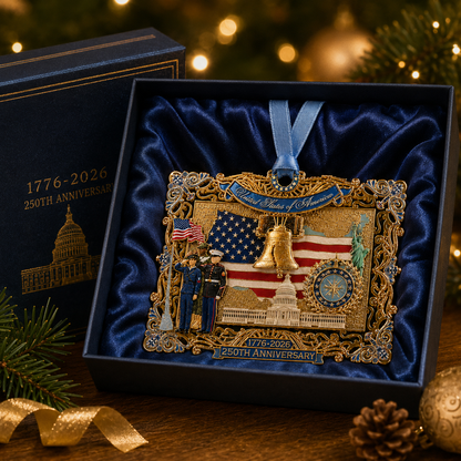 🇺🇸 250th Anniversary Liberty Heritage Christmas Hanging Ornament