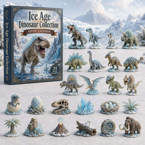 24 Days Prehistoric Advent Calendar 2026 - Dinosaur Toy Surprise Christmas Countdown Collection