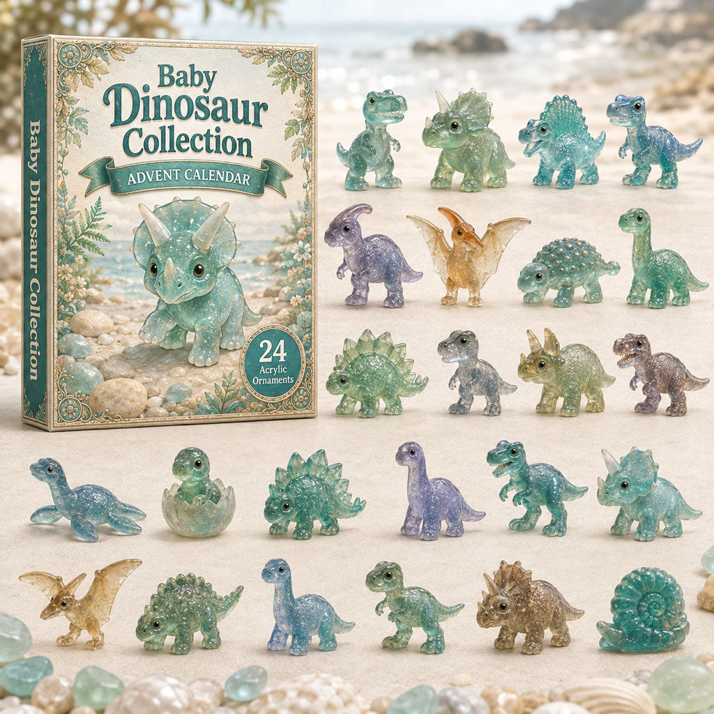 24 Days Prehistoric Advent Calendar 2026 - Dinosaur Toy Surprise Christmas Countdown Collection