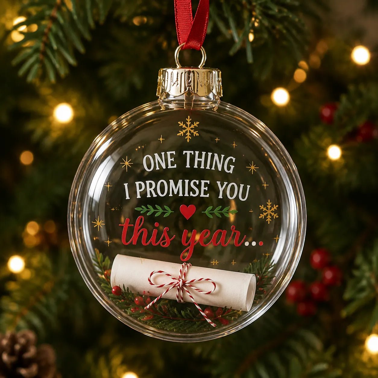 🎁❤️Personalized Message Christmas Ornament – A Little Note From the Heart✍️🎄