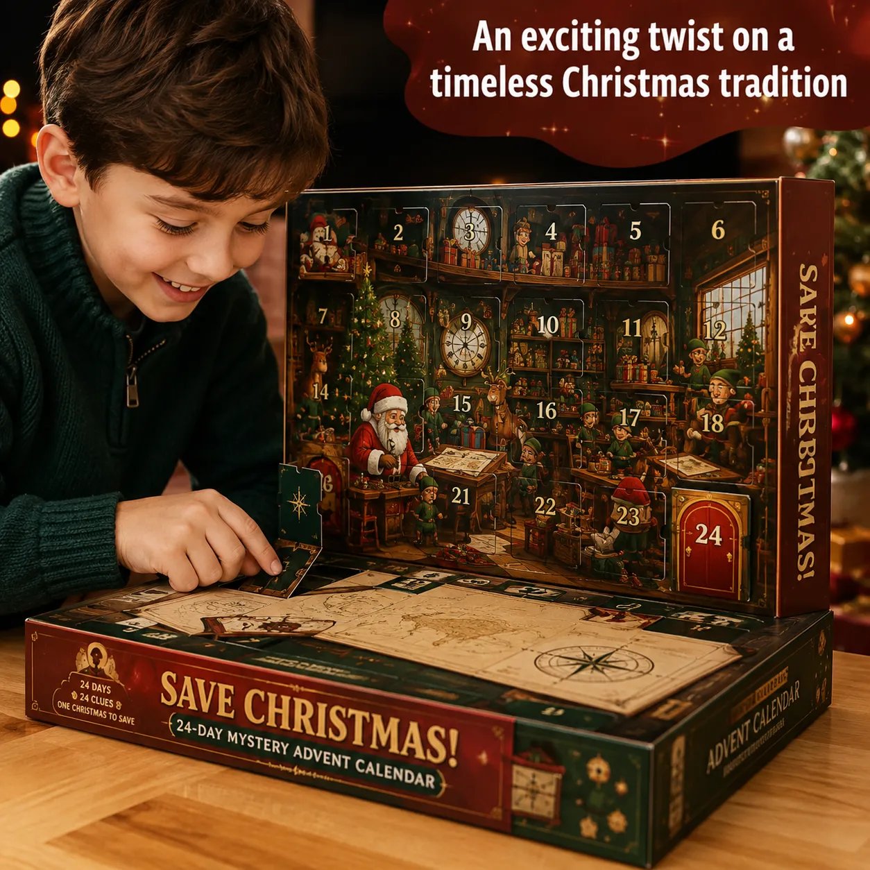 ⏳ Last Day 50% OFF – 🎁✨24-Day Mystery Adventure Advent Calendar Collection