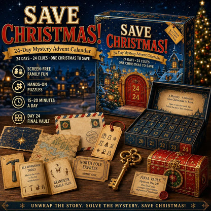 ⏳ Last Day 50% OFF – 🎁✨24-Day Mystery Adventure Advent Calendar Collection