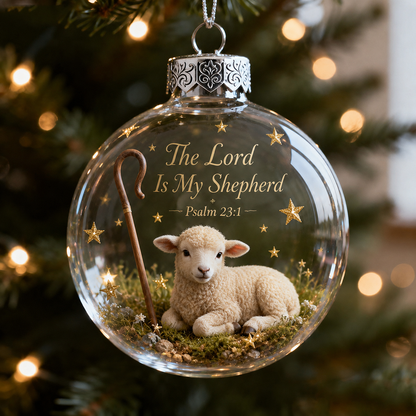 🙏 Psalms Scripture Christmas Ornament – A Beautiful Reminder of Faith 🎄✨