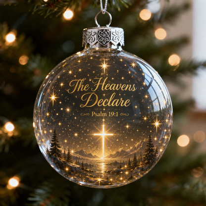 🙏 Psalms Scripture Christmas Ornament – A Beautiful Reminder of Faith 🎄✨