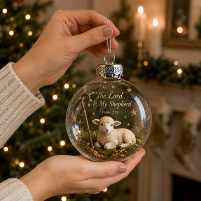 🙏 Psalms Scripture Christmas Ornament – A Beautiful Reminder of Faith 🎄✨