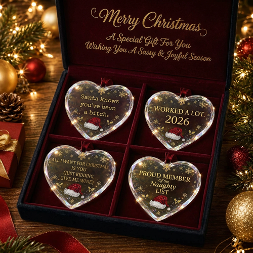 🎄 Fun Heart Christmas Ornaments — Hang Some Attitude On Your Tree 💅