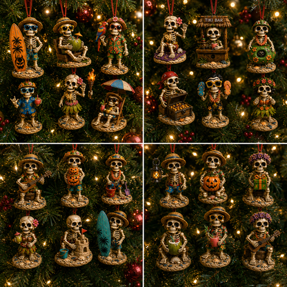 ✨24-Day Christmas Countdown Advent Calendar – Beach Vacation Skeleton Ornament