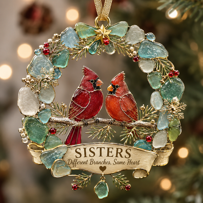 🎄 Sea Glass Family Ornament Collection