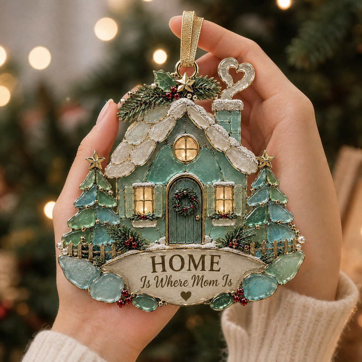 🎄 Sea Glass Family Ornament Collection