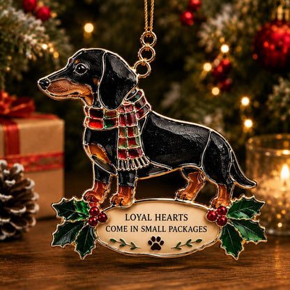 🐚 Sea Glass Animal Christmas Ornament – "Where Love Blooms, Miracles Happen" Holiday Keepsake