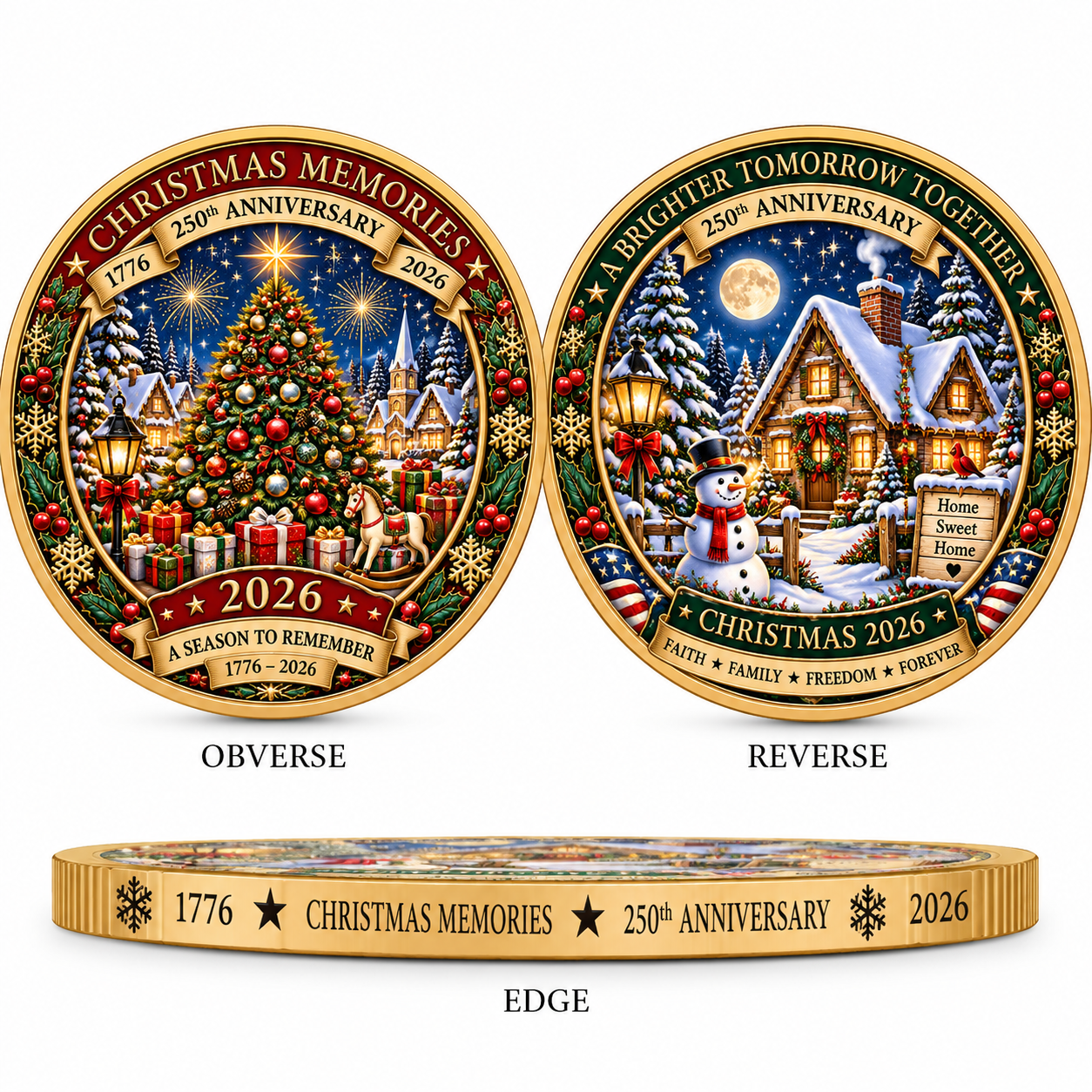 🎄 Christmas 250th Anniversary Collectible Coin
