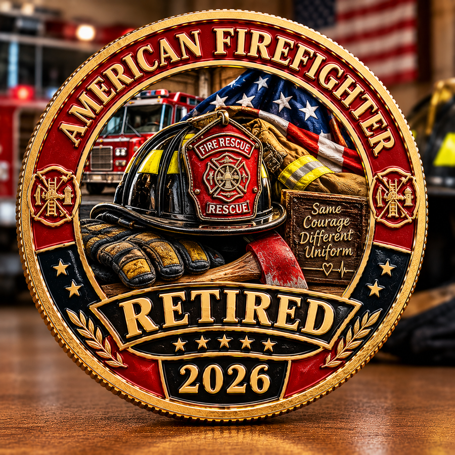 American Firefighter Retired 2026 coin