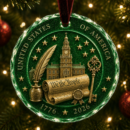 🎄2026 America 250th Anniversary Christmas Ornament