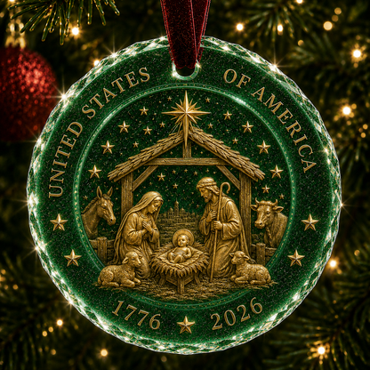 🎄2026 America 250th Anniversary Christmas Ornament
