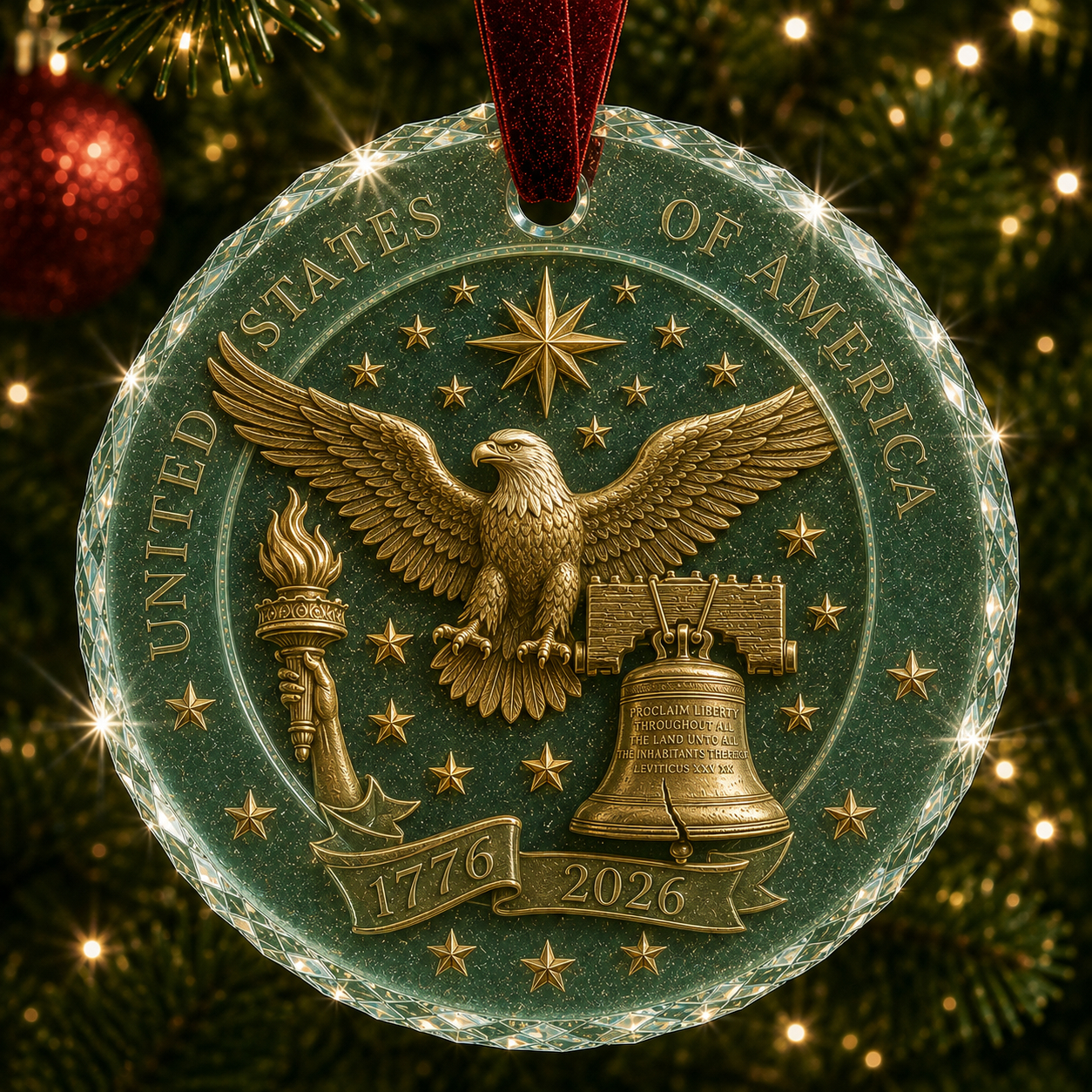 🎄2026 America 250th Anniversary Christmas Ornament
