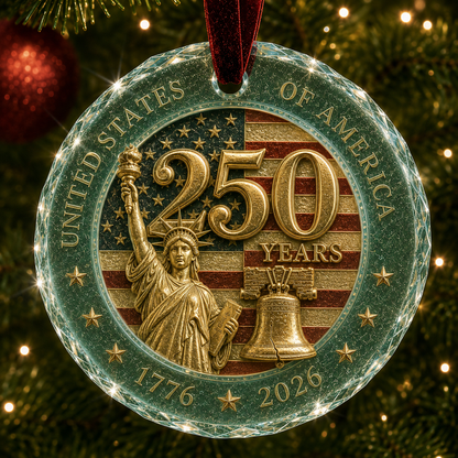 🎄2026 America 250th Anniversary Christmas Ornament