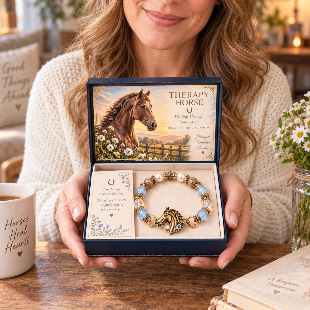 🐴 Therapy Horse Healing Bracelet