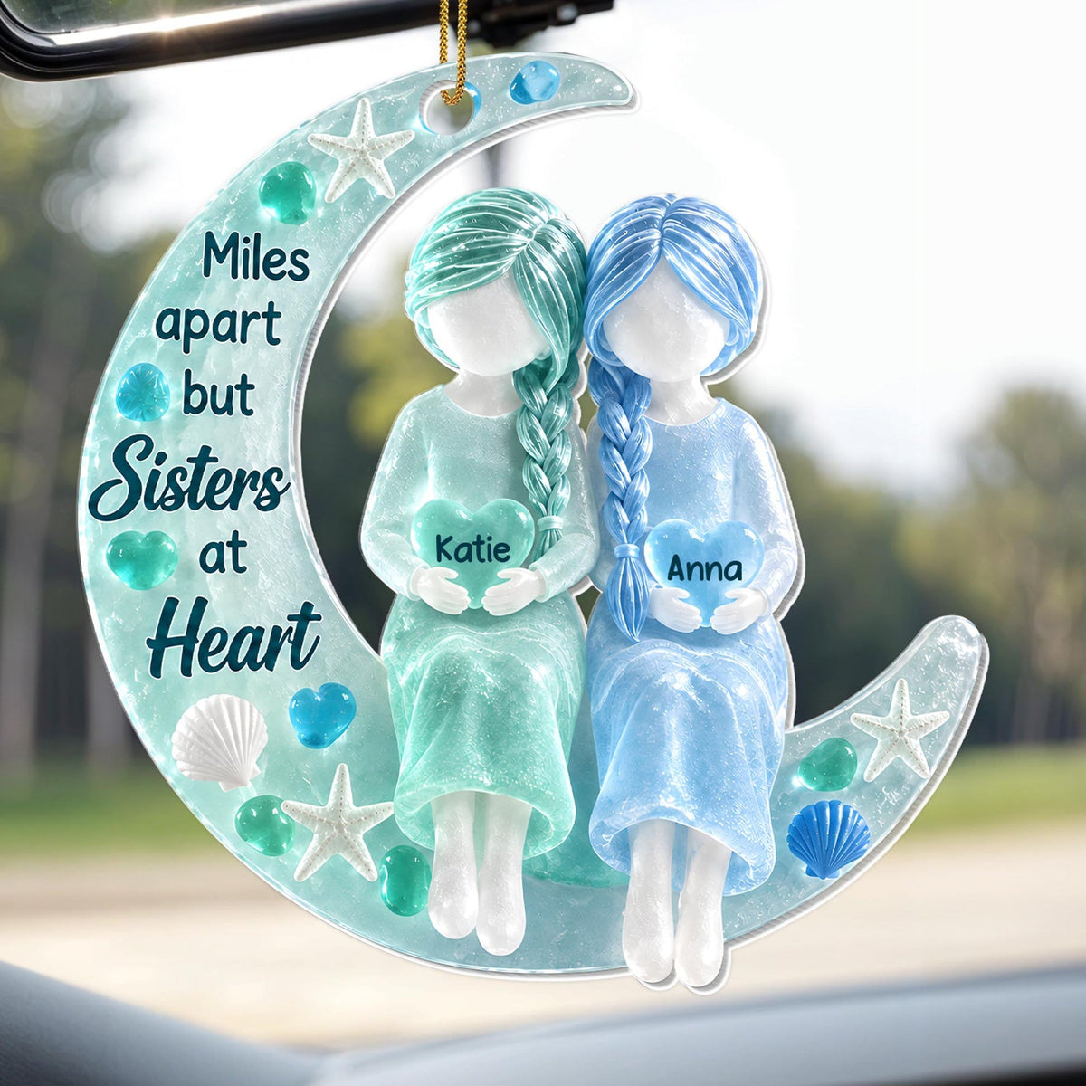 💕 Personalized Sister Ceramic Ornament