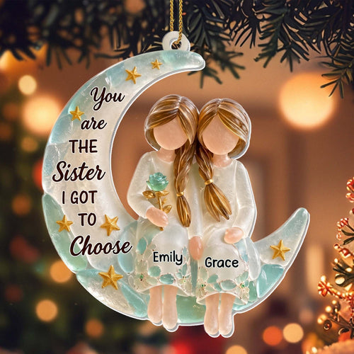 💕 Personalized Sister Ceramic Ornament