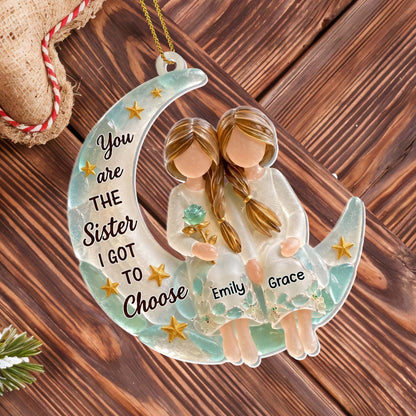 💕 Personalized Sister Ceramic Ornament