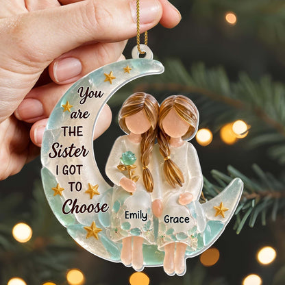 💕 Personalized Sister Ceramic Ornament