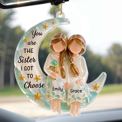 💕 Personalized Sister Ceramic Ornament