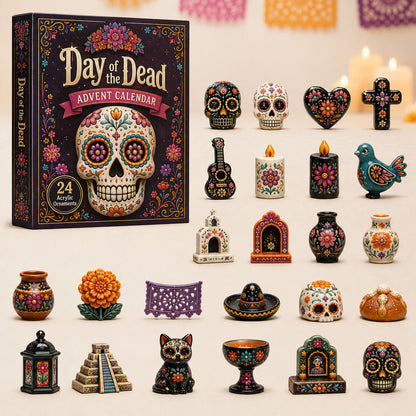 Day of the Dead Advent Calendar 2026 - 24-Day Festive Countdown, Acrylic Charms Blind Box