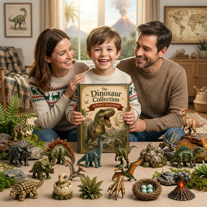 24 Days Prehistoric Advent Calendar 2026 - Dinosaur Toy Surprise Christmas Countdown Collection