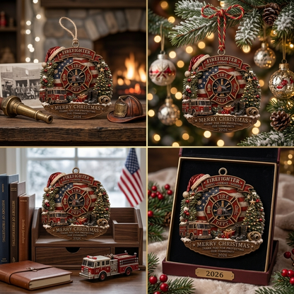 Honor & Sacrifice: Firefighter 2026 Commemorative Christmas Ornament