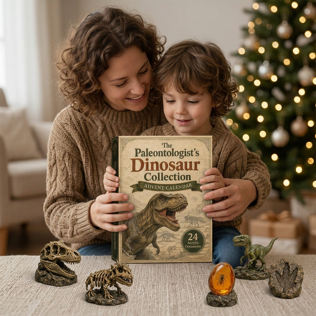 The Paleontologist's Dinosaur Collection Advent Calendar - 24 Days Prehistoric Holiday Countdown Kit 🦖🦴