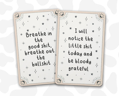 🎁Funny Sweary Affirmation Cards