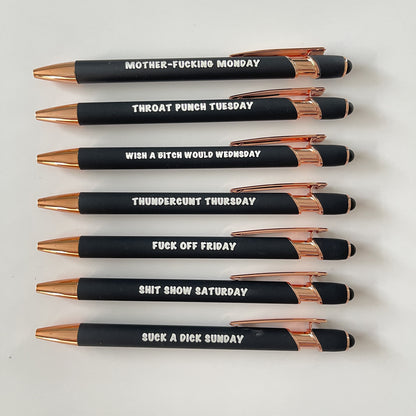 🤪Offensive Pen Set | Funny Daily Pen Set of 7