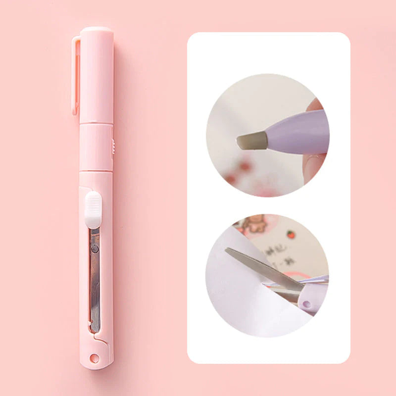 ✂️Mini Folding Pen Scissors Graving Knife for Kids👼-Buy 1 Get 1 Free