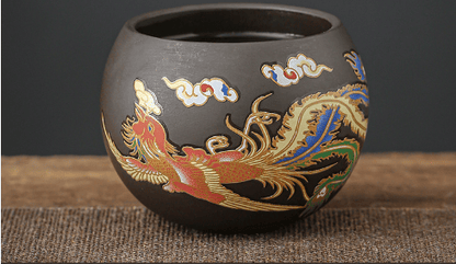 ☀️Summer Hot Sale🔥 Dragon And Phoenix Purple Clay Teapot