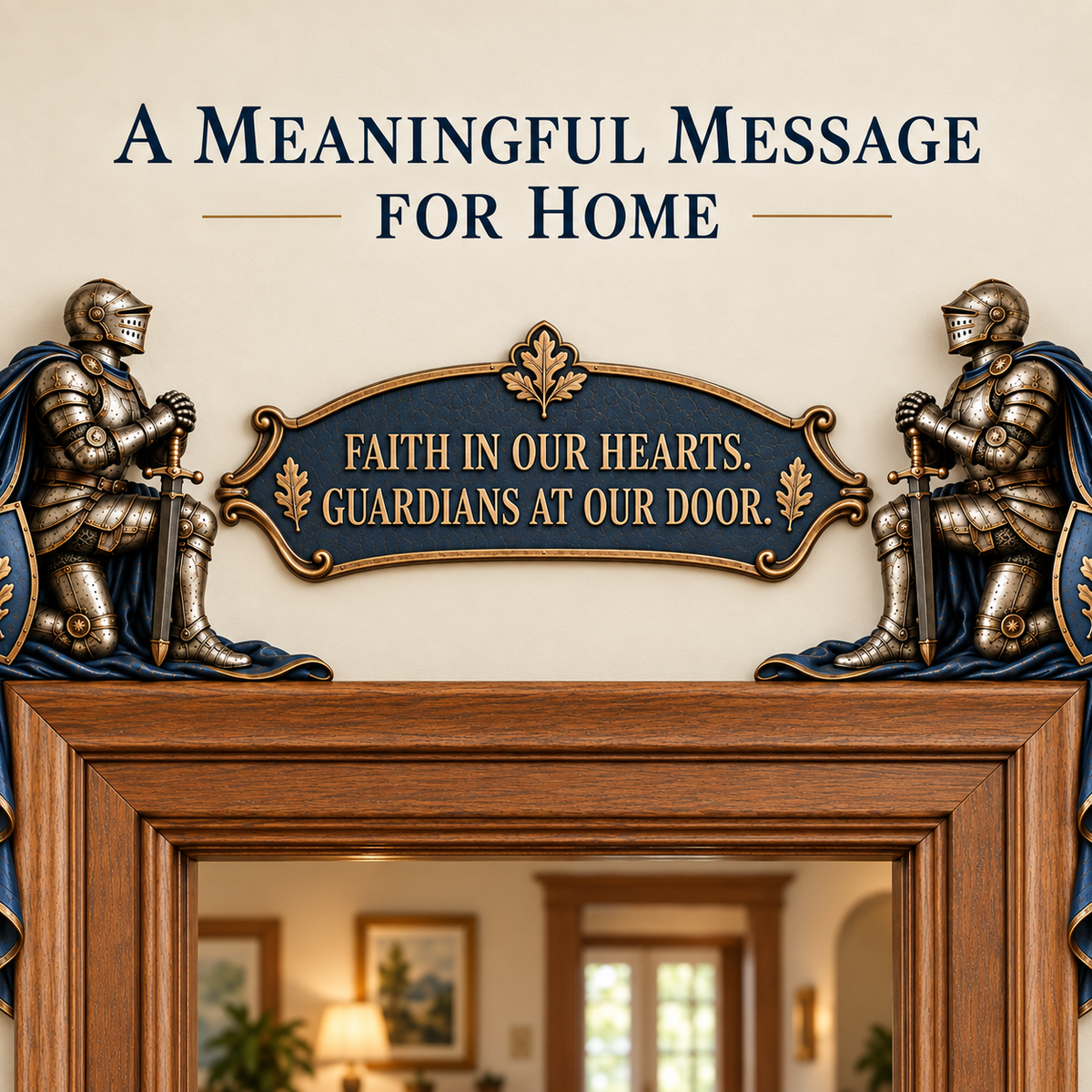 "Guardians at Our Door" – Epic Medieval Knight Door Frame Decor Set 🛡️🏰