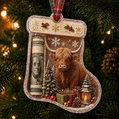 🎅 Cash Clip Christmas Tree Ornament – Novelty Holiday Money Gift Clip