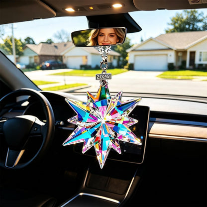 2026 Crystal Snowflake Christmas Ornament – Sparkling Holiday Tree Decoration