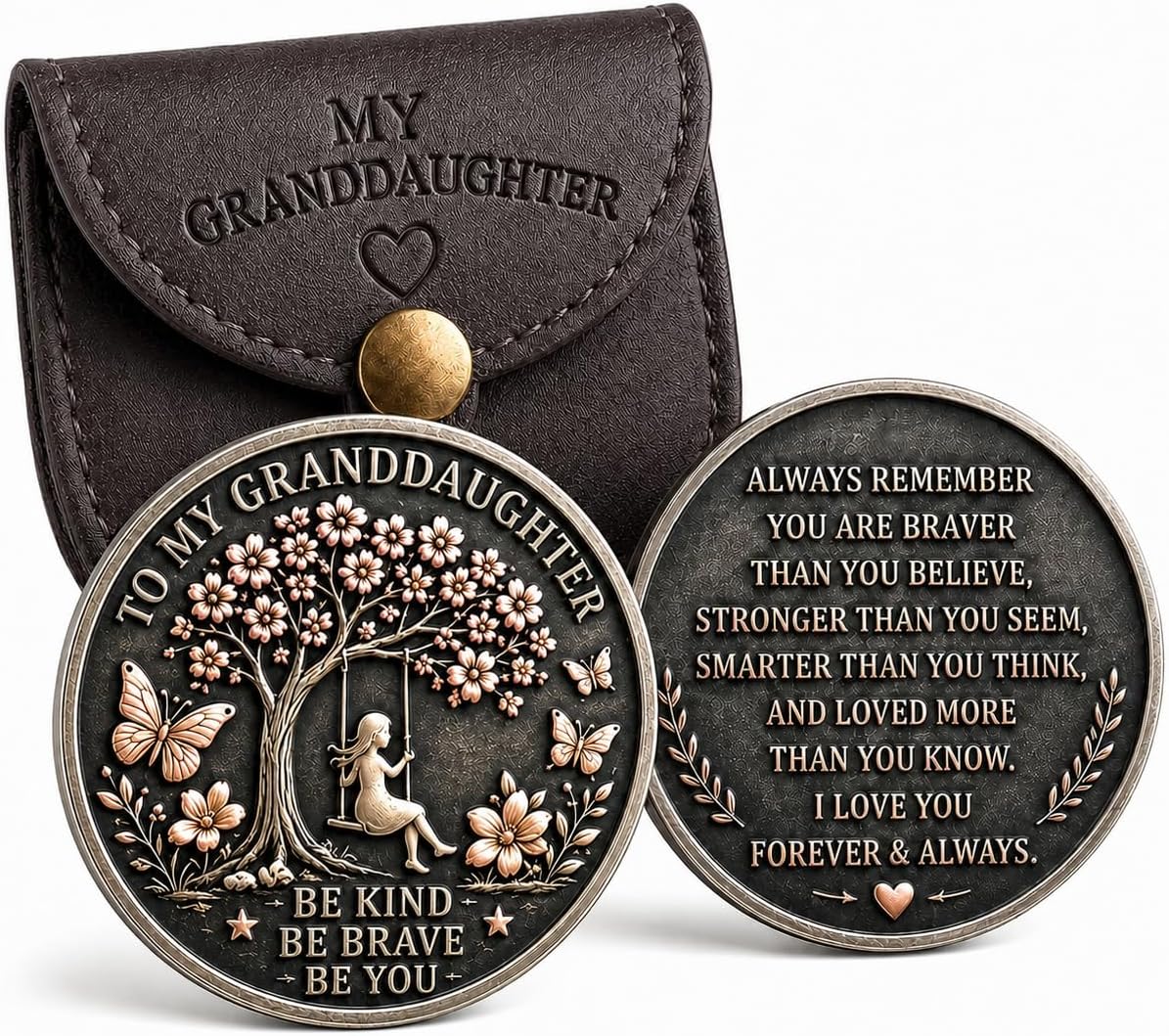 Grandchildren Pocket Hug Coin – Inspirational Keepsake Gift from Grandma & Grandpa
